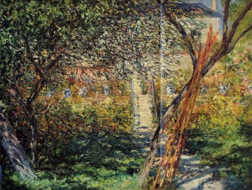 クロード・モネ Painting - ヴェトゥイユのモネの庭 クロード・モネ